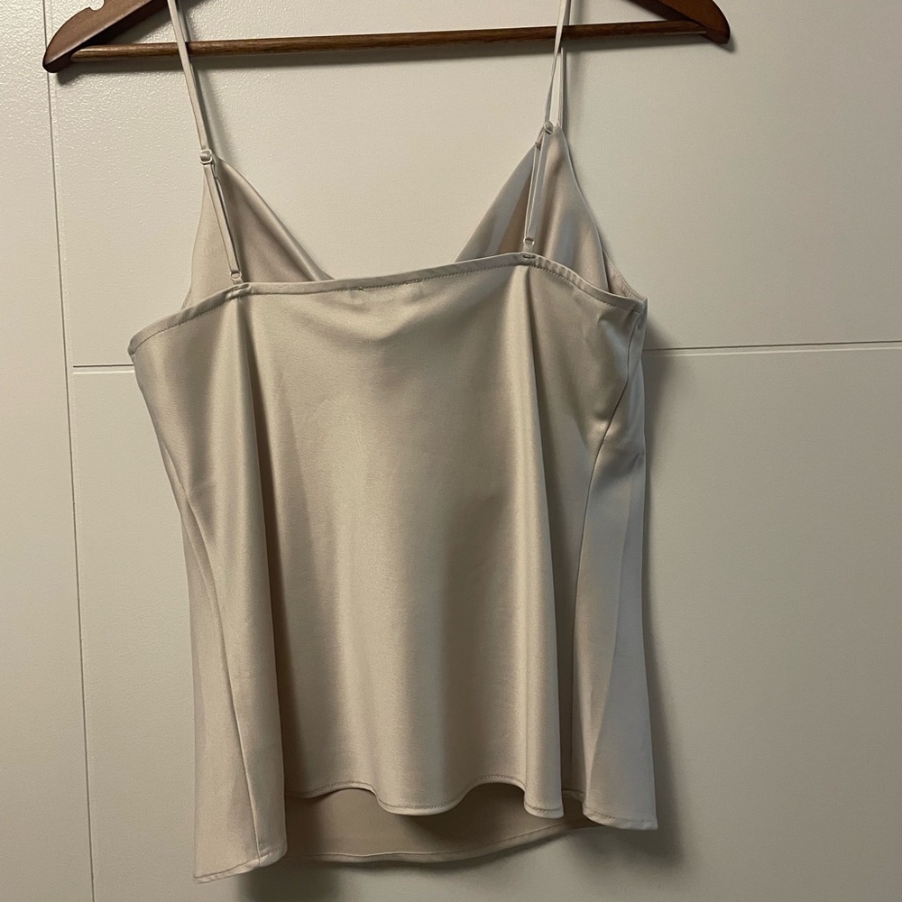 Dynamite Cream Asymmetrical Camisole Top - Picture 3 of 3